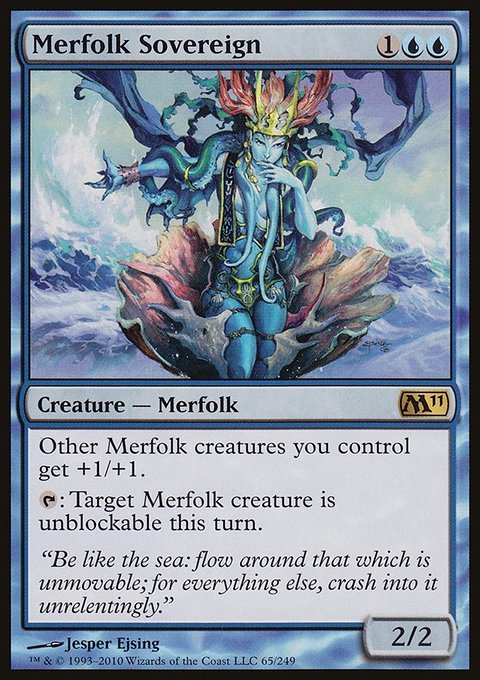 Merfolk Sovereign, Magic 2011 #65, Magic: The Gathering card