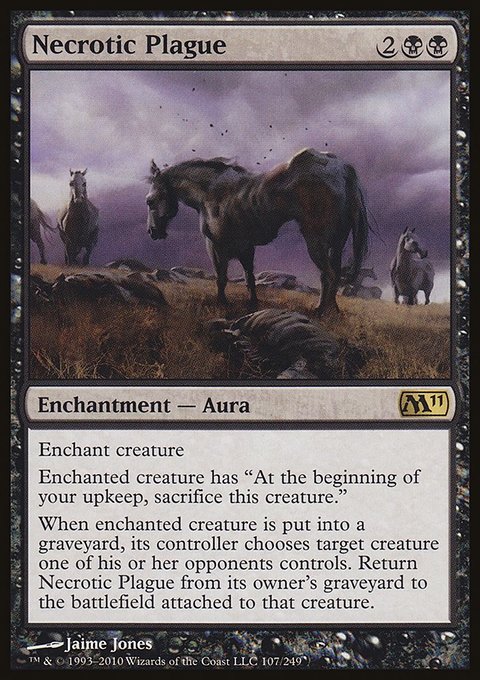 Necrotic Plague, Magic 2011 #107, Magic: The Gathering card