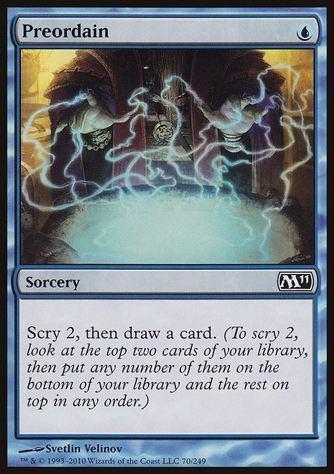 Preordain, Magic 2011 #70, Magic: The Gathering card