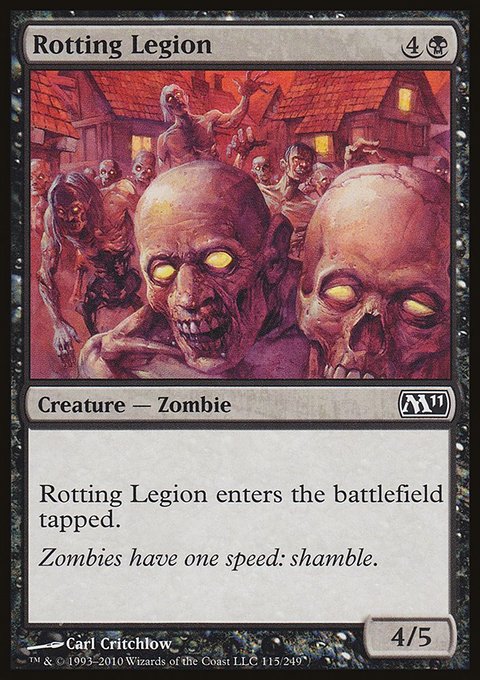 Rotting Legion, Magic 2011 #115, Magic: The Gathering card