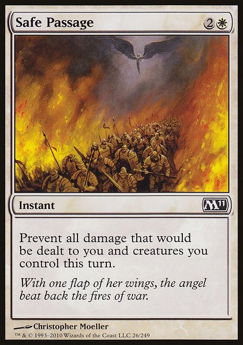 Safe Passage, Magic 2011 #26, Magic: The Gathering card