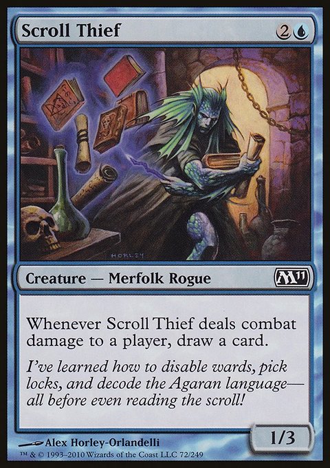 Scroll Thief, Magic 2011 #72, Magic: The Gathering card