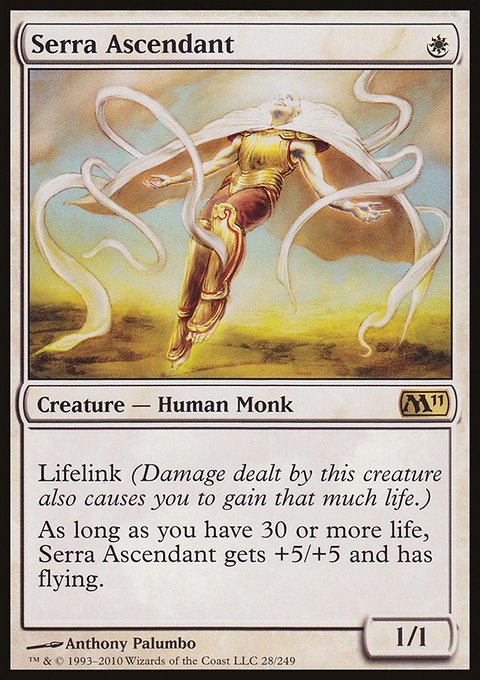Serra Ascendant, Magic 2011 #28, Magic: The Gathering card