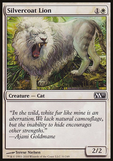 Silvercoat Lion, Magic 2011 #31, Magic: The Gathering card