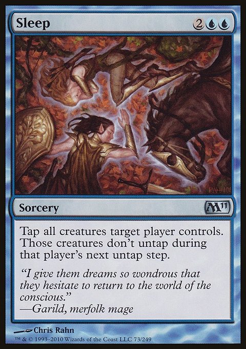 Sleep, Magic 2011 #73, Magic: The Gathering card
