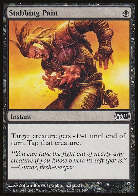 Stabbing Pain, Magic 2011 #118, Magic: The Gathering card