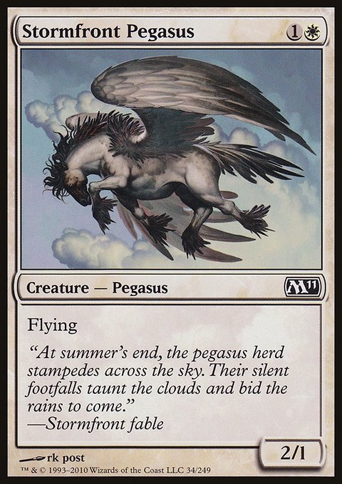 Stormfront Pegasus, Magic 2011 #34, Magic: The Gathering card