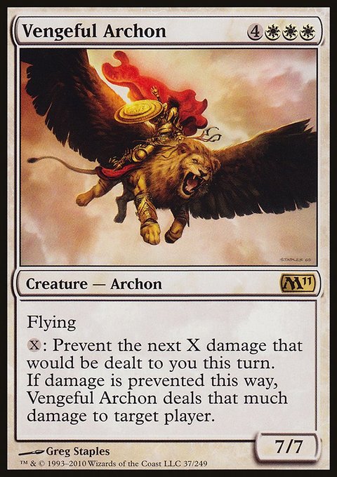 Vengeful Archon, Magic 2011 #37, Magic: The Gathering card