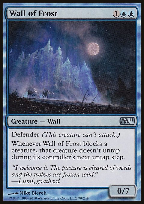 Wall of Frost, Magic 2011 #79, Magic: The Gathering card