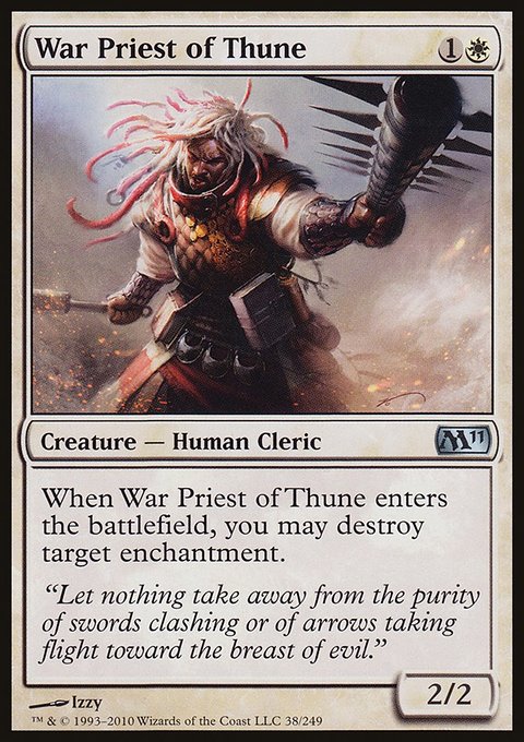 War Priest of Thune, Magic 2011 #38, Magic: The Gathering card