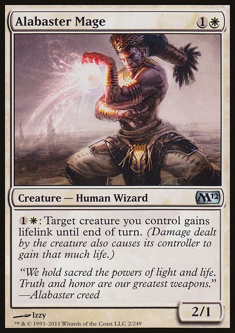 Alabaster Mage, Magic 2012 #2, Magic: The Gathering card