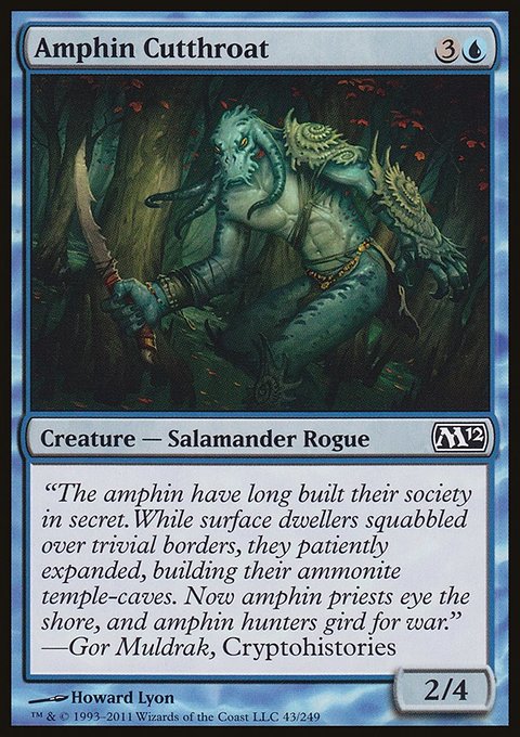 Amphin Cutthroat, Magic 2012 #43, Magic: The Gathering card