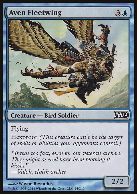 Aven Fleetwing, Magic 2012 #44, Magic: The Gathering card