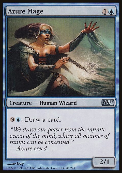 Azure Mage, Magic 2012 #45, Magic: The Gathering card