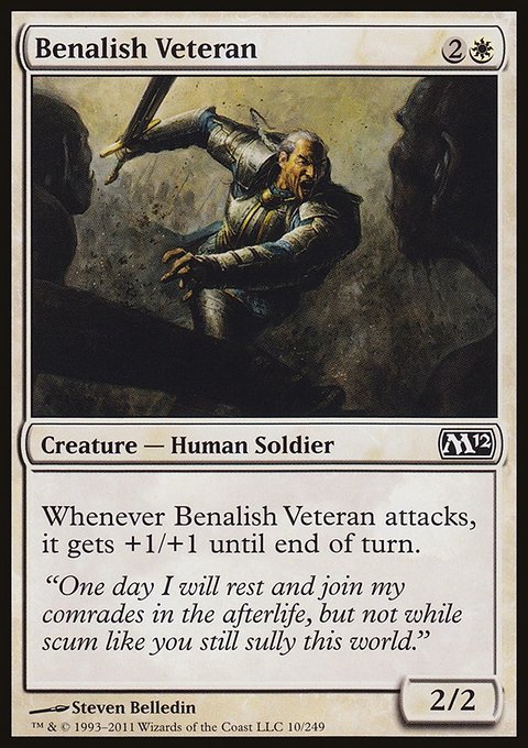 Benalish Veteran, Magic 2012 #10, Magic: The Gathering card