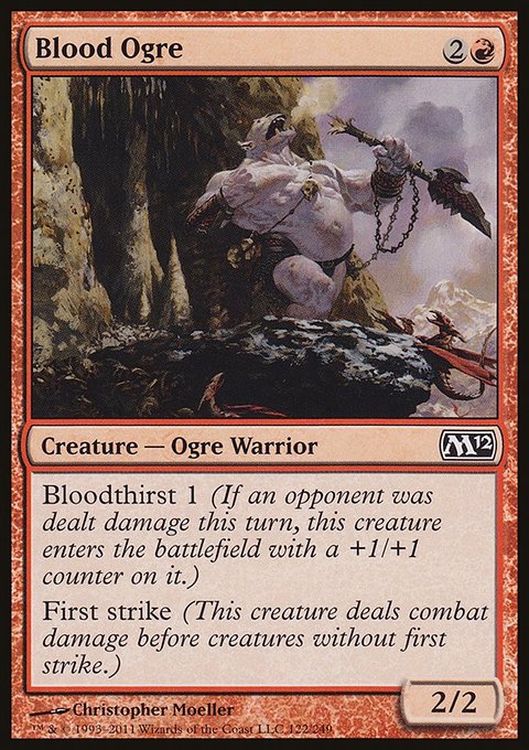 Blood Ogre, Magic 2012 #122, Magic: The Gathering card