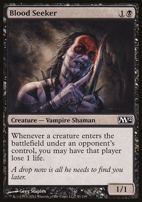 Blood Seeker, Magic 2012 #81, Magic: The Gathering card