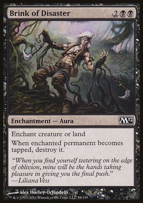 Brink of Disaster, Magic 2012 #84, Magic: The Gathering card