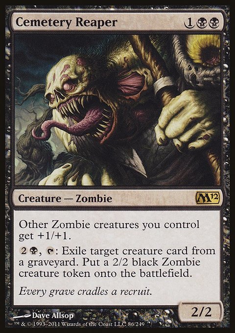 Cemetery Reaper, Magic 2012 #86, Magic: The Gathering card