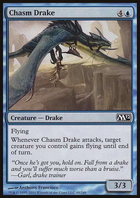 Chasm Drake, Magic 2012 #48, Magic: The Gathering card