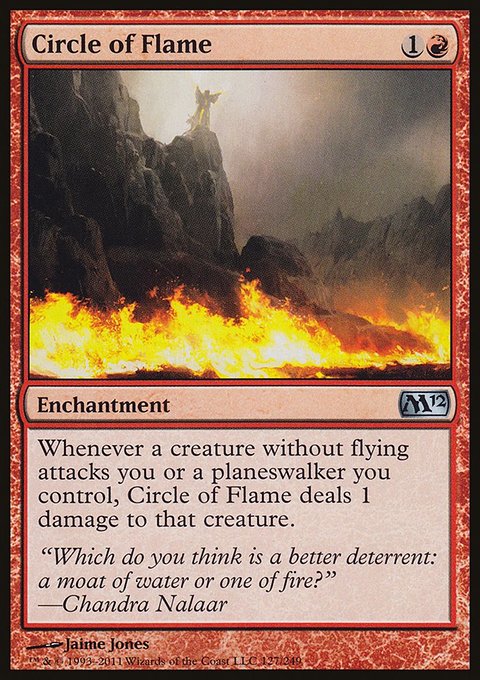Circle of Flame, Magic 2012 #127, Magic: The Gathering card