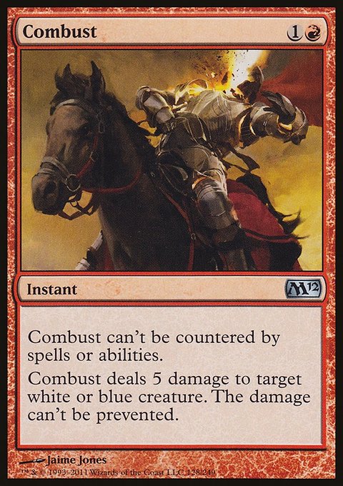Combust, Magic 2012 #128, Magic: The Gathering card