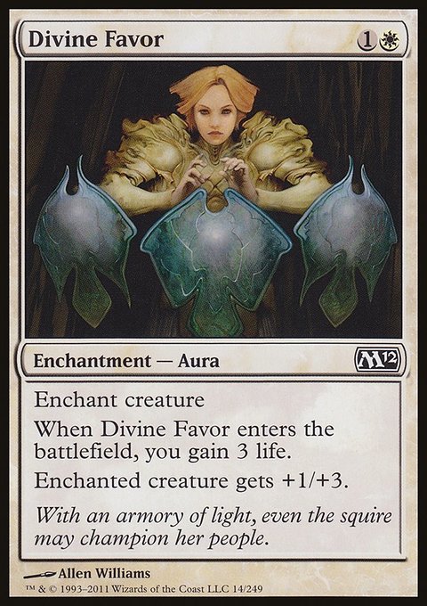 Divine Favor, Magic 2012 #14, Magic: The Gathering card