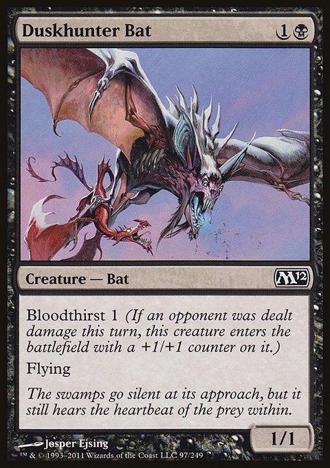 Duskhunter Bat, Magic 2012 #97, Magic: The Gathering card