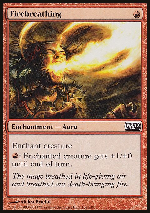 Firebreathing, Magic 2012 #132, Magic: The Gathering card