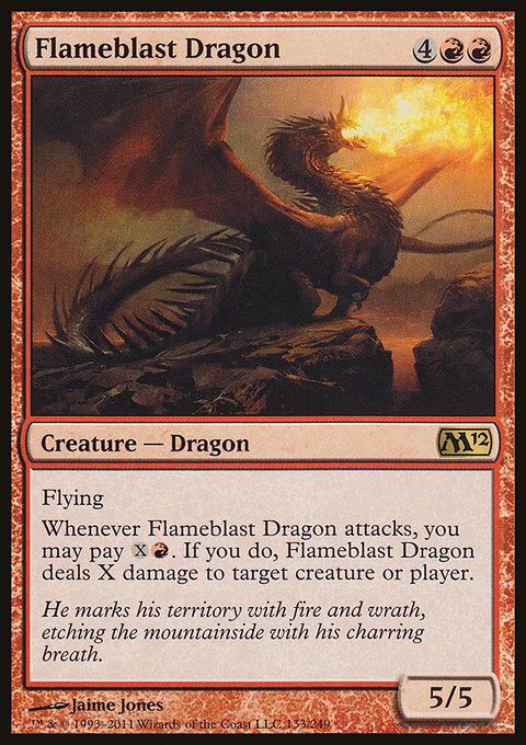 Flameblast Dragon, Magic 2012 #133, Magic: The Gathering card