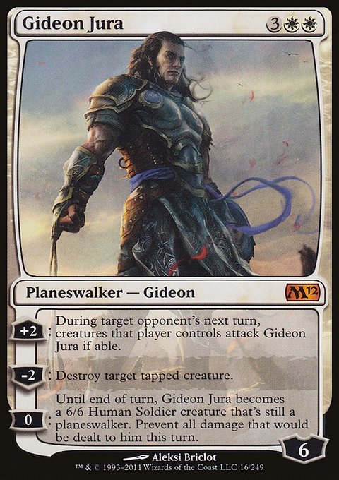 Gideon Jura, Magic 2012 #16, Magic: The Gathering card