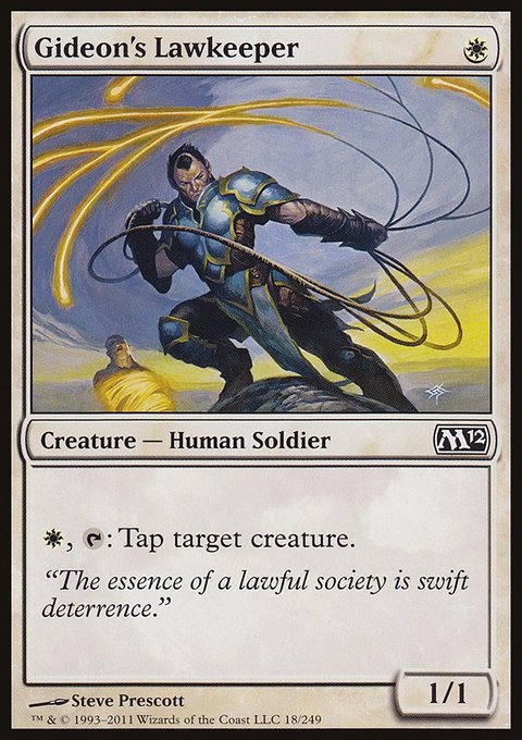 Gideon's Lawkeeper, Magic 2012 #18, Magic: The Gathering card