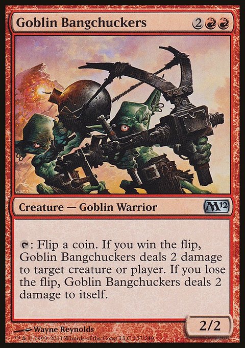 Goblin Bangchuckers, Magic 2012 #137, Magic: The Gathering card