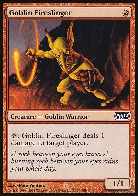 Goblin Fireslinger, Magic 2012 #139, Magic: The Gathering card