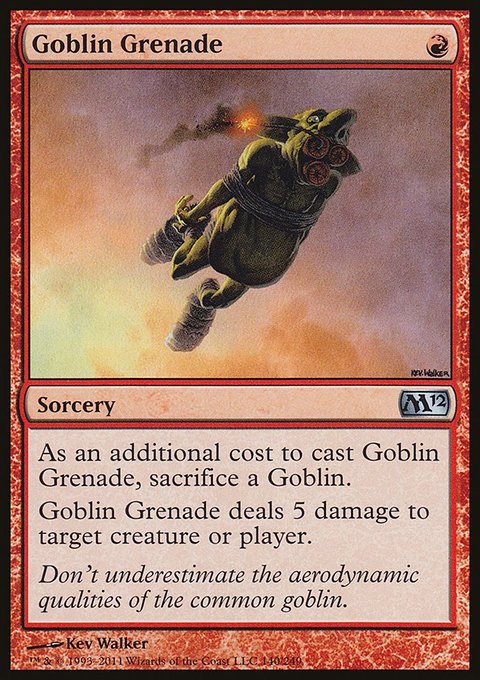 Goblin Grenade, Magic 2012 #140, Magic: The Gathering card