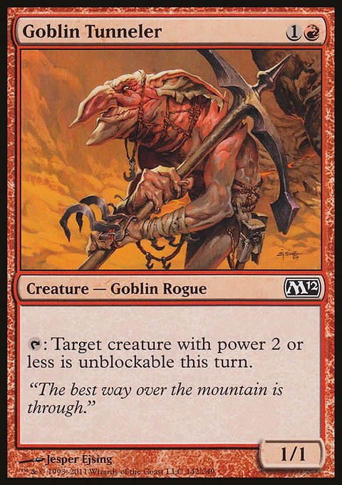 Goblin Tunneler, Magic 2012 #142, Magic: The Gathering card
