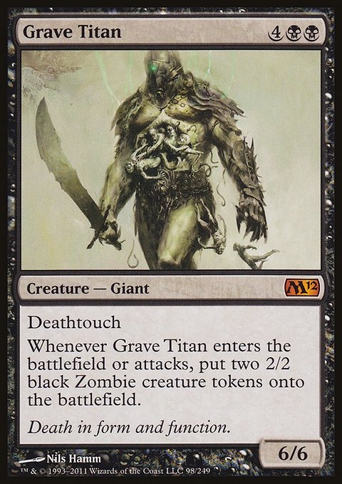 Grave Titan, Magic 2012 #98, Magic: The Gathering card