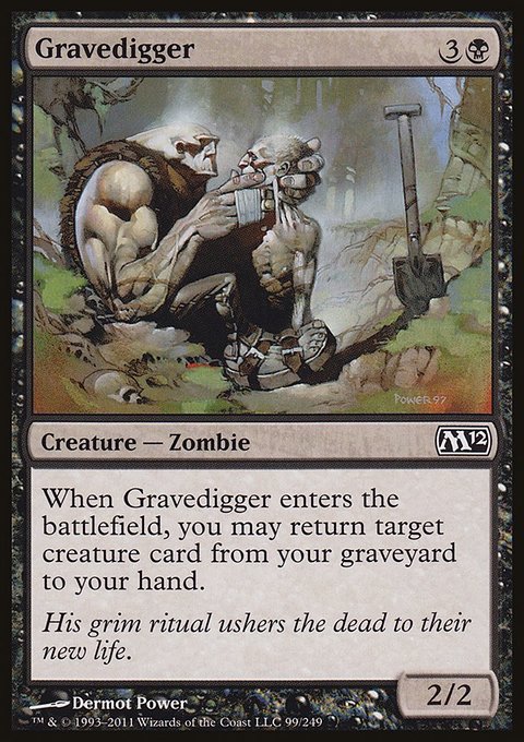 Gravedigger, Magic 2012 #99, Magic: The Gathering card
