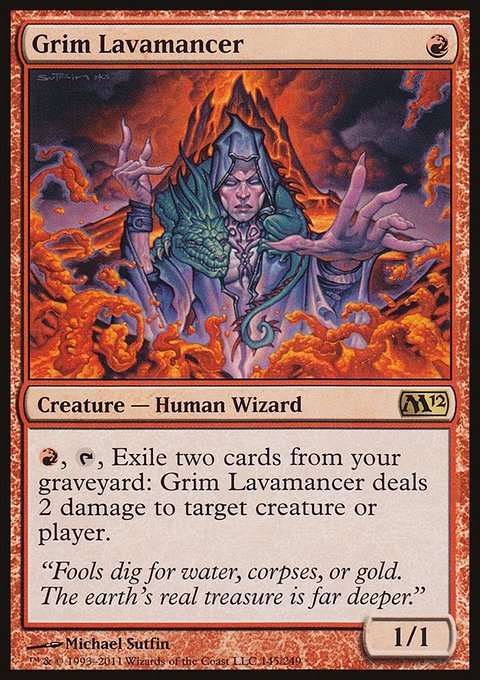 Grim Lavamancer, Magic 2012 #145, Magic: The Gathering card