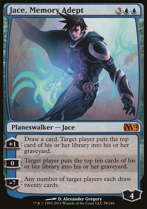 Jace, Memory Adept, Magic 2012 #58, Magic: The Gathering card