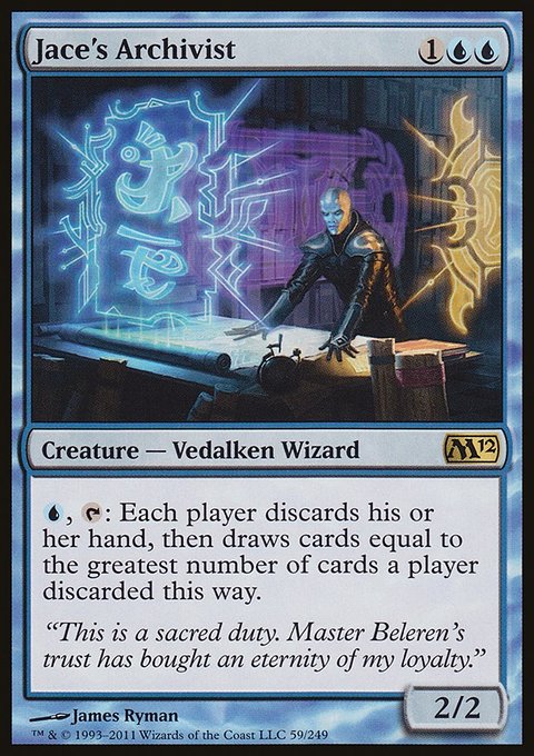 Jace's Archivist, Magic 2012 #59, Magic: The Gathering card