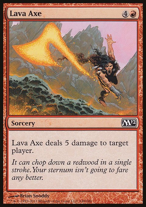 Lava Axe, Magic 2012 #148, Magic: The Gathering card
