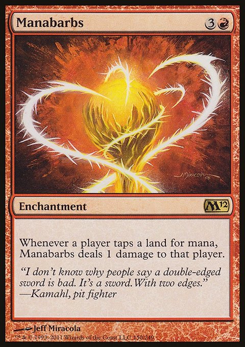 Manabarbs, Magic 2012 #150, Magic: The Gathering card