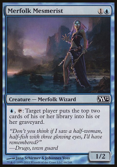 Merfolk Mesmerist, Magic 2012 #66, Magic: The Gathering card