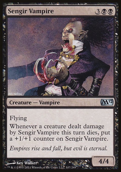 Sengir Vampire, Magic 2012 #107, Magic: The Gathering card