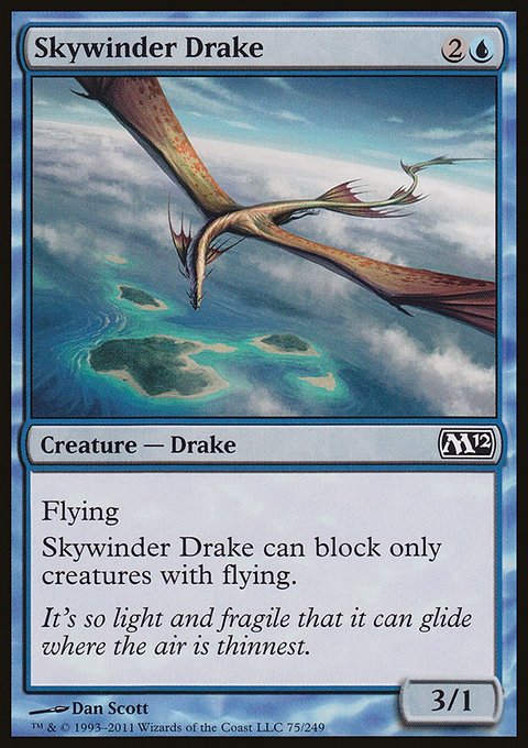 Skywinder Drake, Magic 2012 #75, Magic: The Gathering card