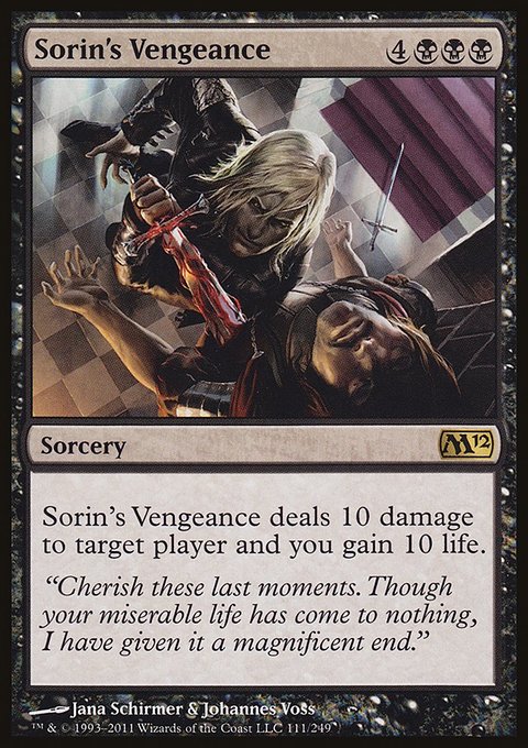 Sorin's Vengeance, Magic 2012 #111, Magic: The Gathering card