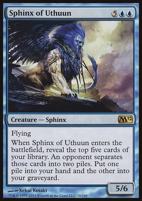 Sphinx of Uthuun, Magic 2012 #76, Magic: The Gathering card