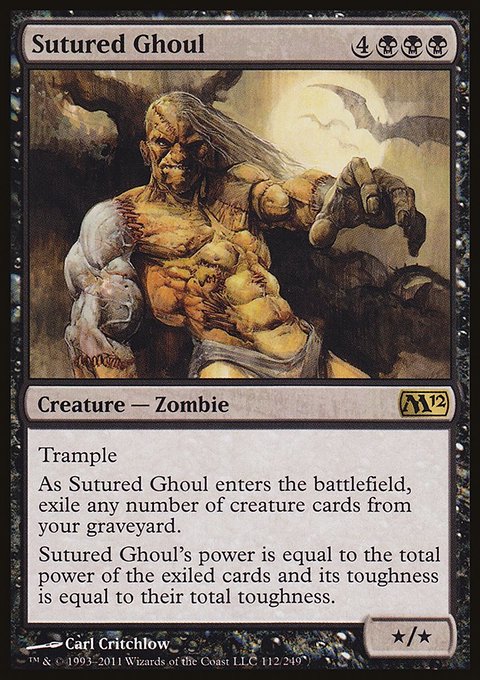 Sutured Ghoul, Magic 2012 #112, Magic: The Gathering card