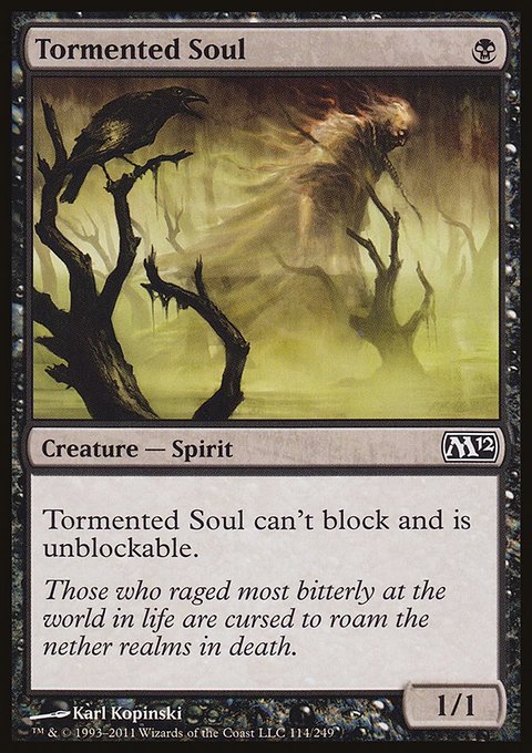 Tormented Soul, Magic 2012 #114, Magic: The Gathering card